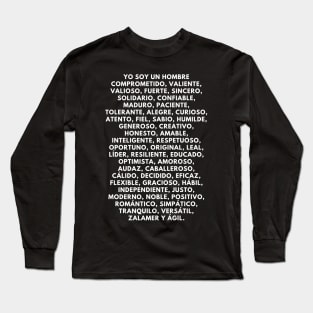 I am a man: 50 positive affirmations Long Sleeve T-Shirt